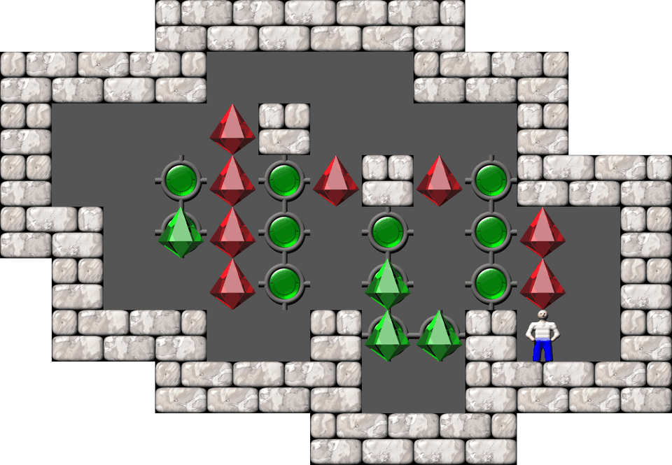 Sokoban Mass Remodel level 1494